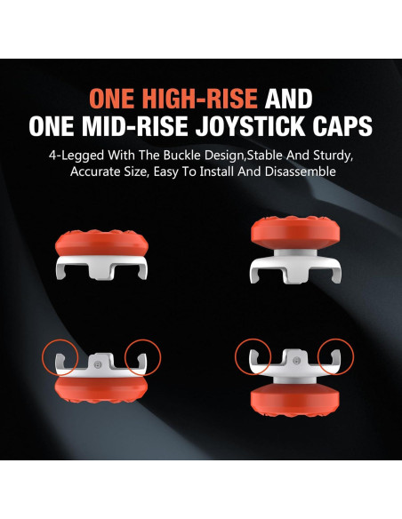 Caps de Joystick para PS5 Hzxkqmil 1 Alto y 1 Medio