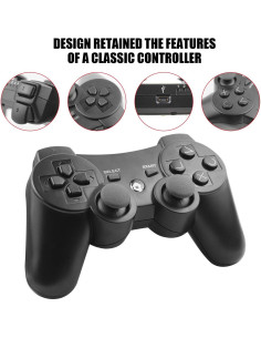 Controlador Inalámbrico Diswoe PS-3 con Doble Vibración 2