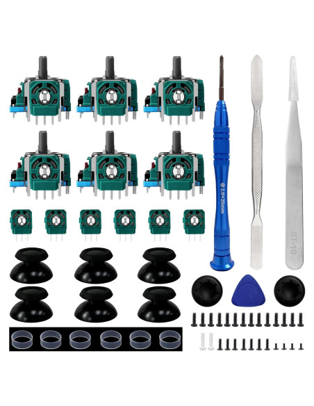 Paquete de 6 Joysticks Analógicos 3D HLRAO para PS5