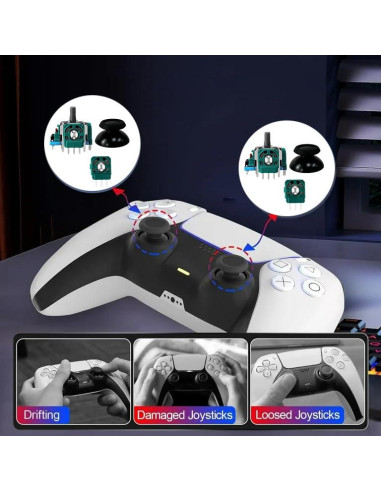 Paquete de 6 Joysticks Analógicos 3D HLRAO para PS5