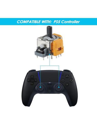 Joystick de Efecto Hall Veanic para Controlador PS5 - 2 Pcs