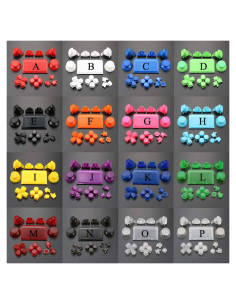 Juego de botones para joystick PS4 Pro Rojo JDS-040