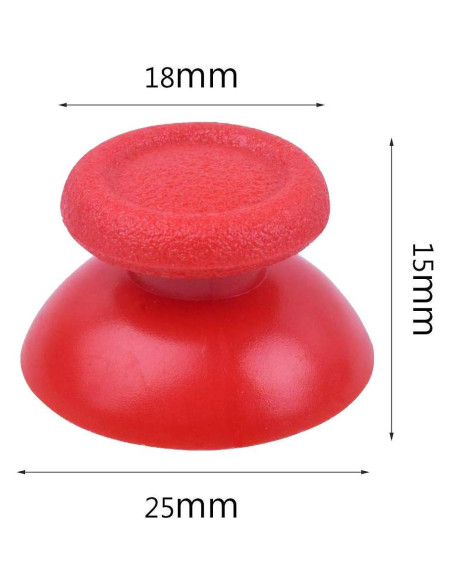 5 Pares de Thumbsticks Rojo para Controlador PS4 Senfer