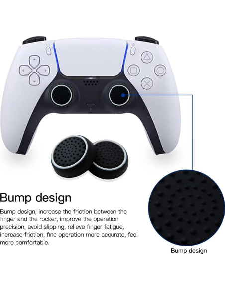 10 Fundas de Joystick Silicona XSPANDER para PS4/PS3/PS2