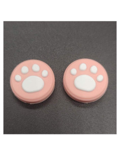 2 Tapas de Silicona Rosa para Joystick Nintendo Switch