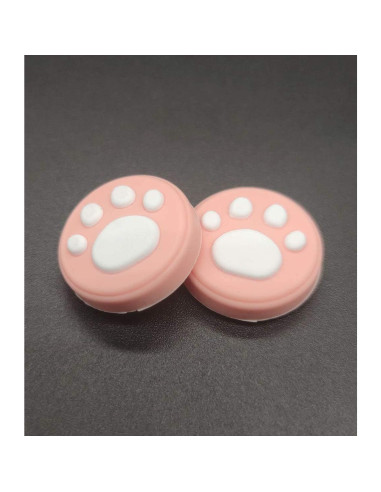 2 Tapas de Silicona Rosa para Joystick Nintendo Switch