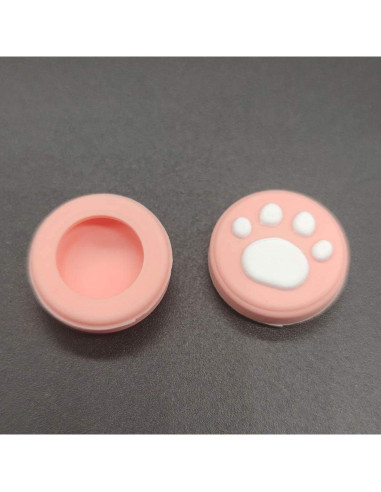 2 Tapas de Silicona Rosa para Joystick Nintendo Switch