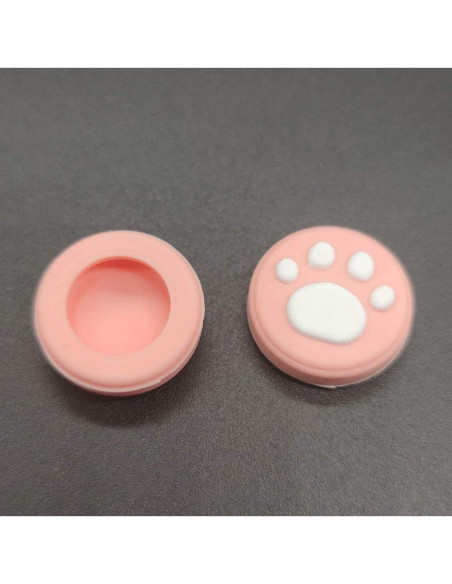 2 Tapas de Silicona Rosa para Joystick Nintendo Switch