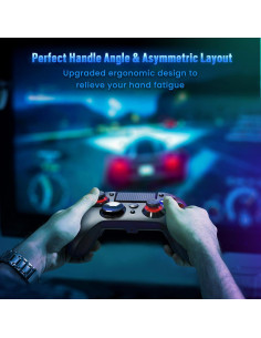 Controlador Inalámbrico VSSMSSA PS4 Doble Vibración 1300mAh 2