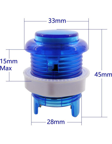 Controlador de Juego SJ@JX 2 Jugadores Joystick LED 8 Vías