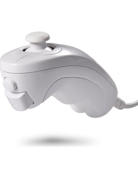 Controlador Nunchuk KIWITATA para Wii y Wii U Blanco