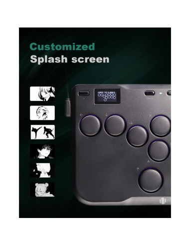 Controlador de Arcade SIXSIR P12 - Ligero, RGB, 12 Botones