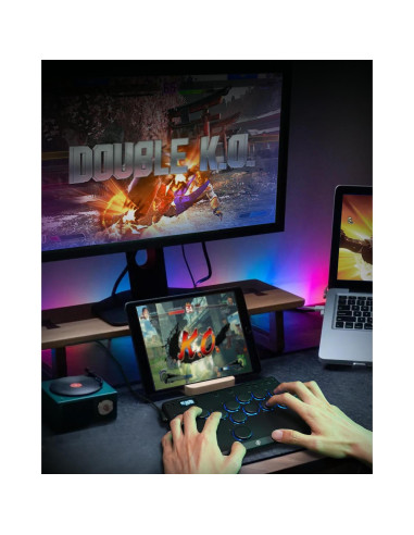 Controlador de Arcade SIXSIR P12 - Ligero, RGB, 12 Botones