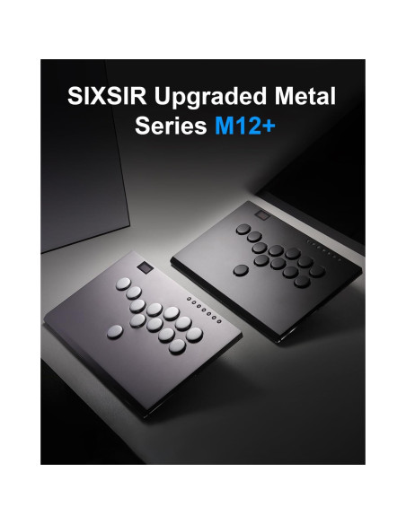 Controlador Sin Palanca SIXSIR M12+ RGB para PC/PS4/Switch Controlador Sin Palanca SIXSIR M12+ RGB para PC/PS4/Switch