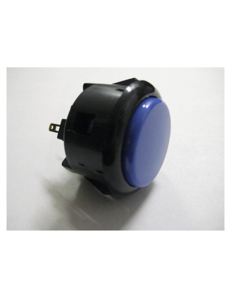 Botón de Arcade Sanwa OBSF-30 Azul Oscuro y Negro 30mm