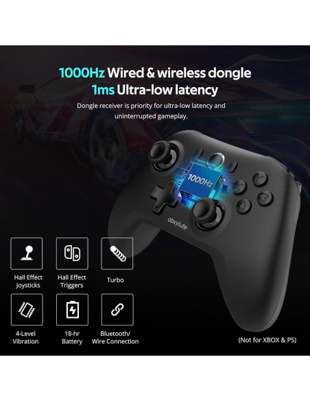 Controlador Inalámbrico C6 abxylute para PC y Switch - 1000Hz