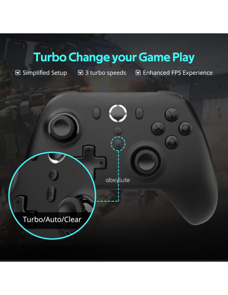 Controlador Inalámbrico C6 abxylute para PC y Switch - 1000Hz