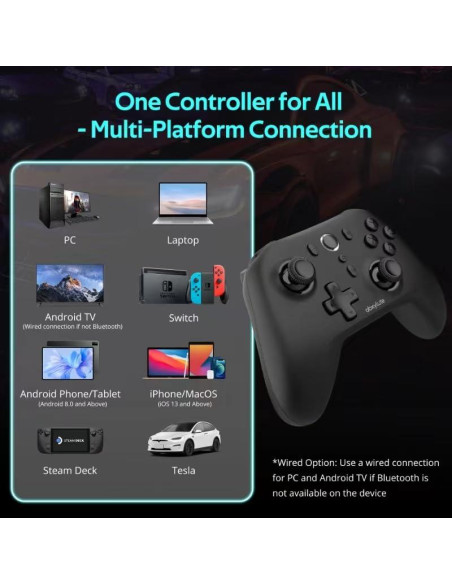 Controlador Inalámbrico C6 abxylute para PC y Switch - 1000Hz