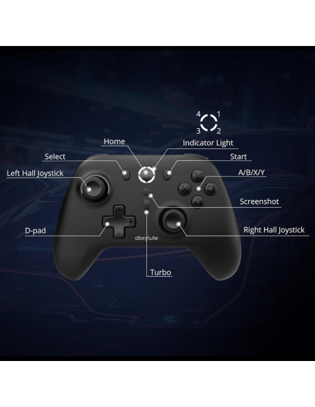 Controlador Inalámbrico C6 abxylute para PC y Switch - 1000Hz