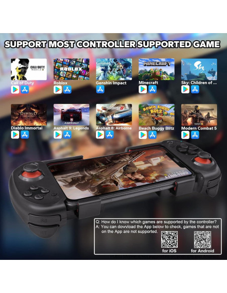 Controlador Koiiko Inalámbrico para iPhone y Android