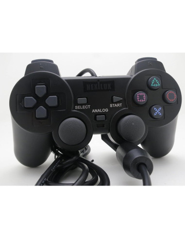 Controlador NEXiLUX PS2 Compatible con PlayStation 1 y 2