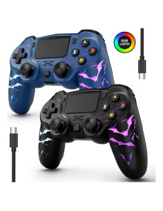 Controlador PS4 CHENGDAO Inalámbrico 2 Pack con Luz