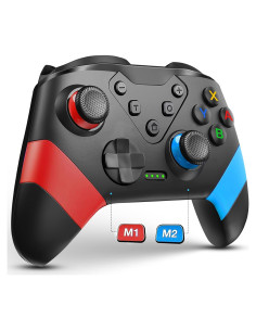 Controlador Inalámbrico HUDOBBYE para Switch Rojo y Azul