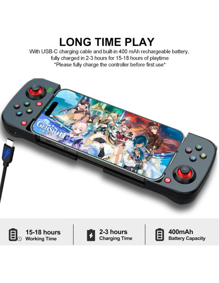 Controlador Inalámbrico de Juegos arVin para iPhone/Android