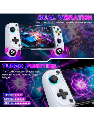 Controlador de Juegos Móviles Spican para iPhone y Android