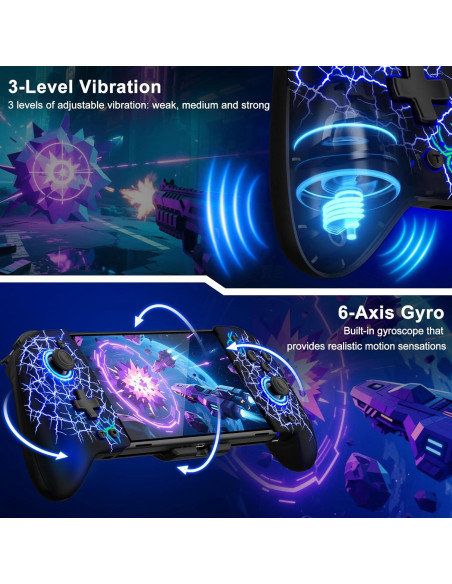 Controlador Inalámbrico Gammeefy JC201 para Nintendo Switch