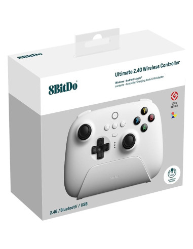 Controlador Inalámbrico 2.4G 8Bitdo con Base de Carga