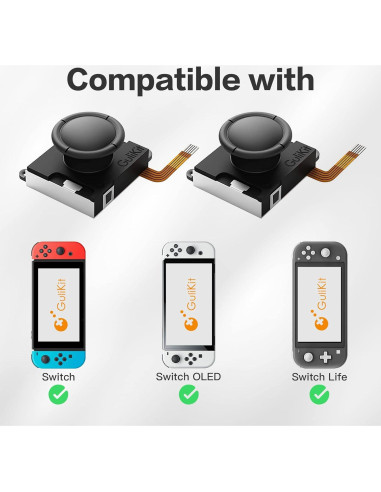 Joystick GuliKit Hall Switch Joycon Sin Deriva 4 Piezas