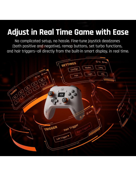 Controlador Inalámbrico BIGBIG WON AETHER con Pantalla LCD