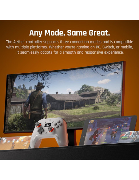 Controlador Inalámbrico BIGBIG WON AETHER con Pantalla LCD