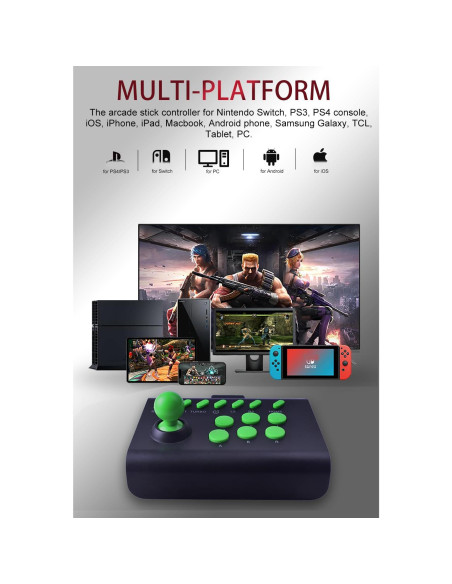 Joystick Arcade arVin para iPhone Android PC Switch PS4 Joystick Arcade arVin para iPhone Android PC Switch PS4