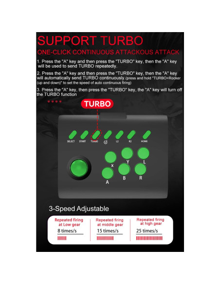 Joystick Arcade arVin para iPhone Android PC Switch PS4 Joystick Arcade arVin para iPhone Android PC Switch PS4