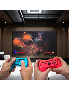 Agarre Controlador EIMGO para Nintendo Switch Joy-Con Rojo+Azul 2