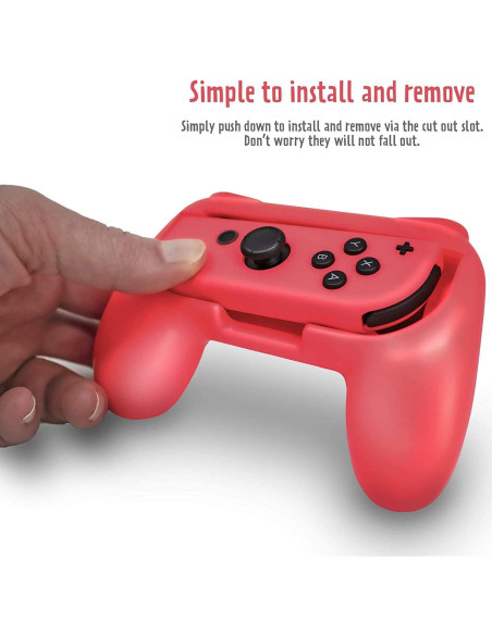 Agarre Controlador EIMGO para Nintendo Switch Joy-Con Rojo+Azul
