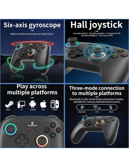 Controlador Inalámbrico GiipGoop RG P01 para PC y Switch