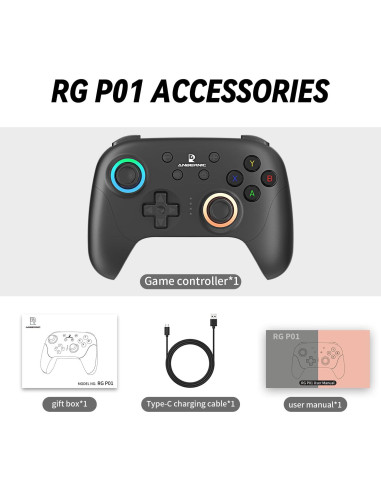 Controlador Inalámbrico GiipGoop RG P01 para PC y Switch