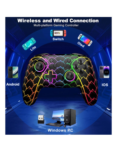 Controlador Inalámbrico AIfasterfly para PC y Switch