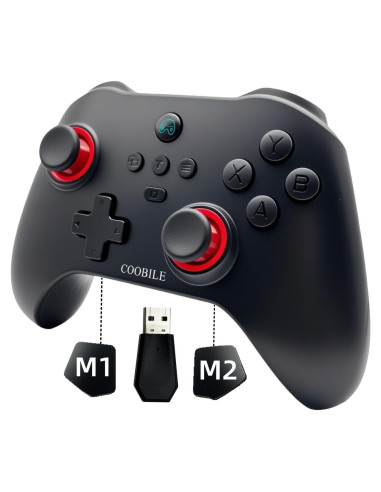 Controlador Inalámbrico COOBILE Gamepad Bluetooth Negro