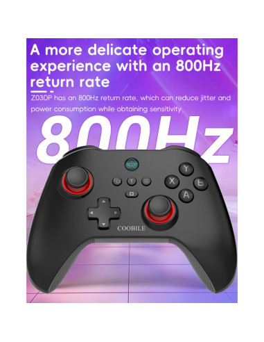 Controlador Inalámbrico COOBILE Gamepad Bluetooth Negro