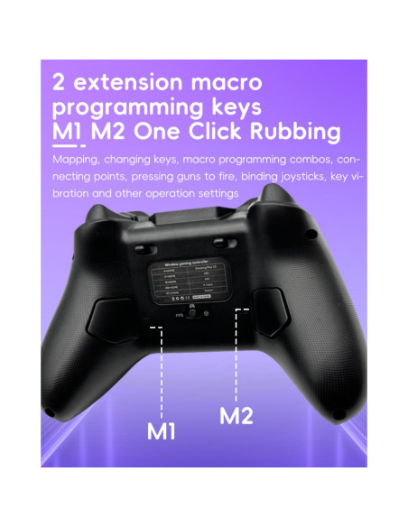 Controlador Inalámbrico COOBILE Gamepad Bluetooth Negro