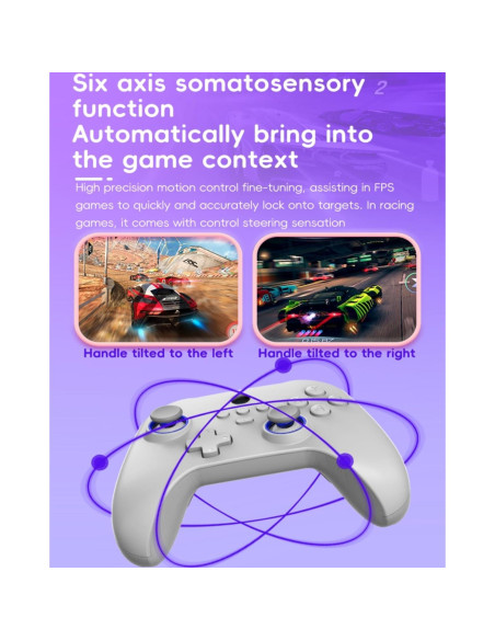 Controlador Inalámbrico COOBILE Gamepad Bluetooth Negro