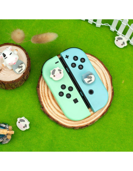 GeekShare Tapones Silicona Joy Con Vaca Lechera 4PCS