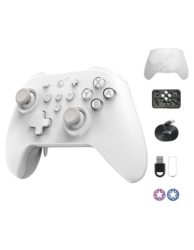 Controlador GuliKit KK3 Max Inalámbrico para Switch y PC - Blanco