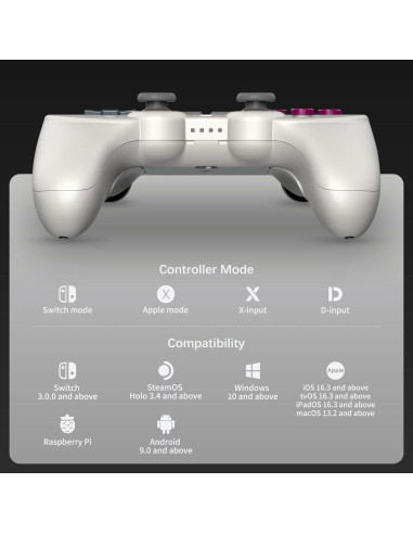 Controlador Pro 2 Bluetooth 8Bitdo - Edición Clásica G