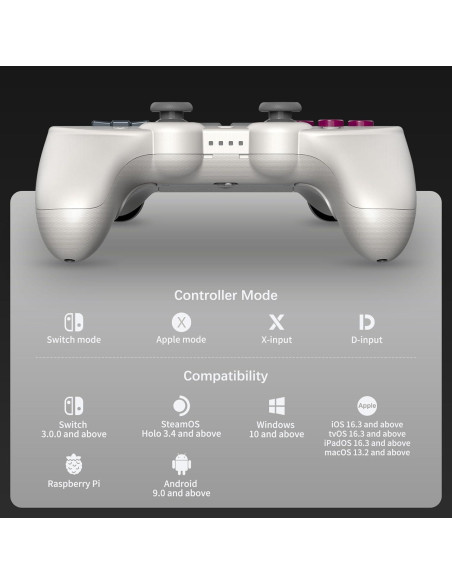 Controlador Pro 2 Bluetooth 8Bitdo - Edición Clásica G