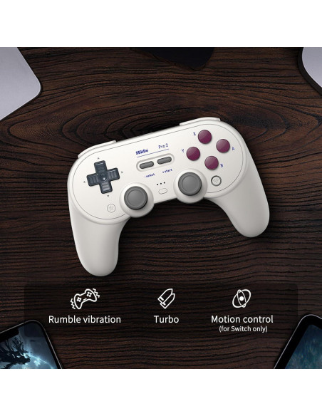 Controlador Pro 2 Bluetooth 8Bitdo - Edición Clásica G